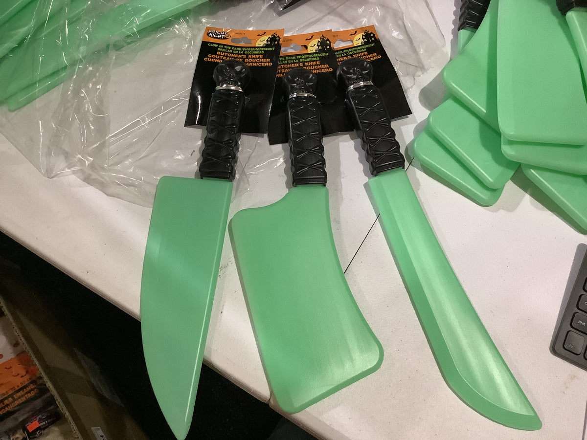 Glow in the Dark Butcher Knife - Assorted