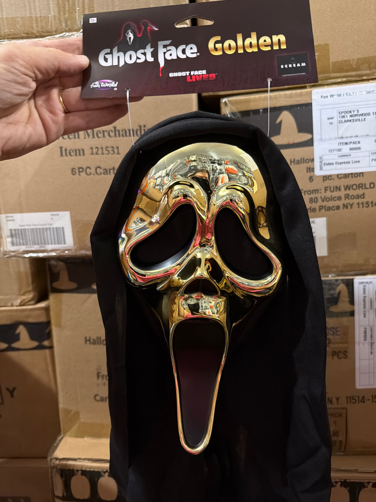 Ghost Face Golden Mask
