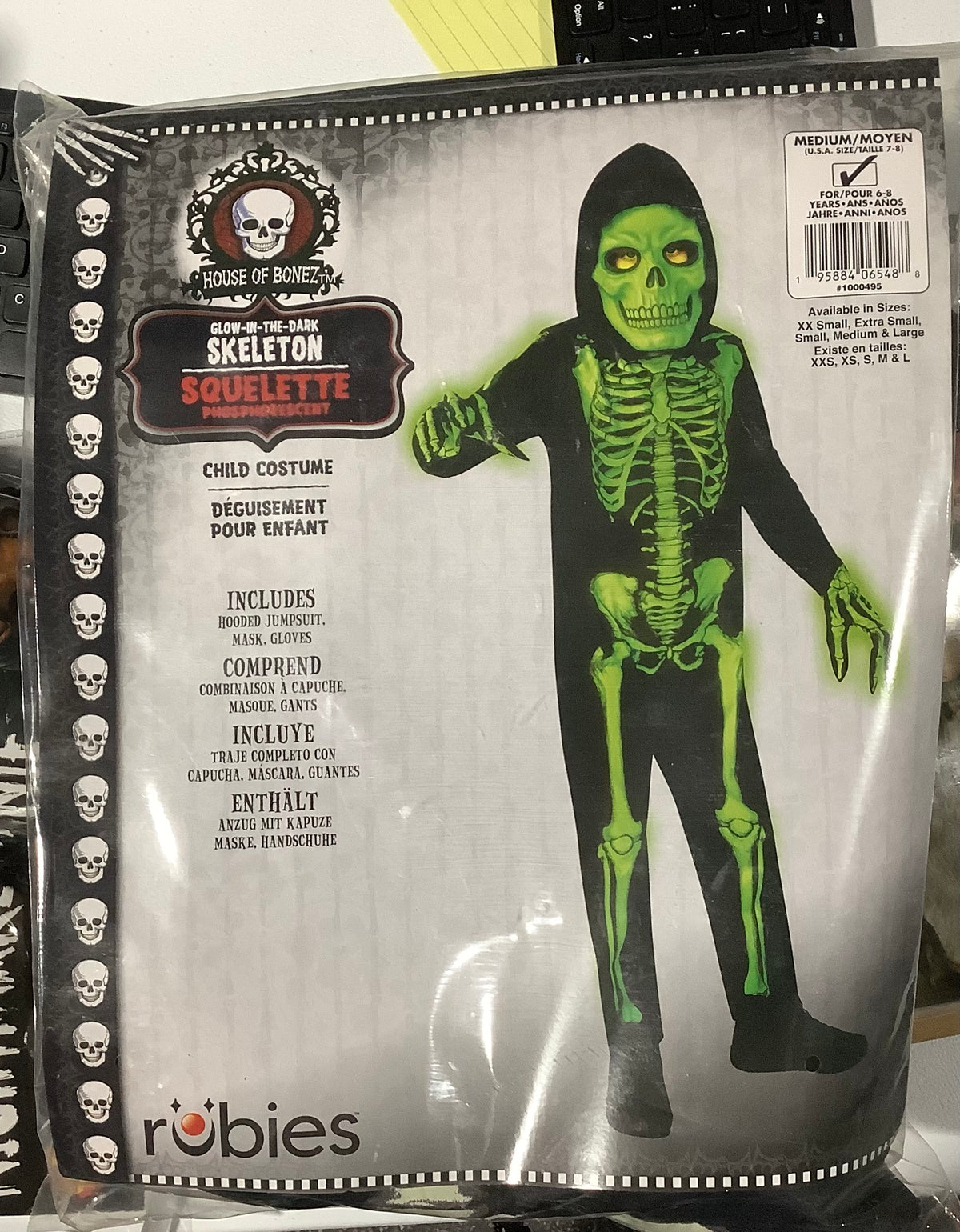 Glow In The Dark Skeleton - Child