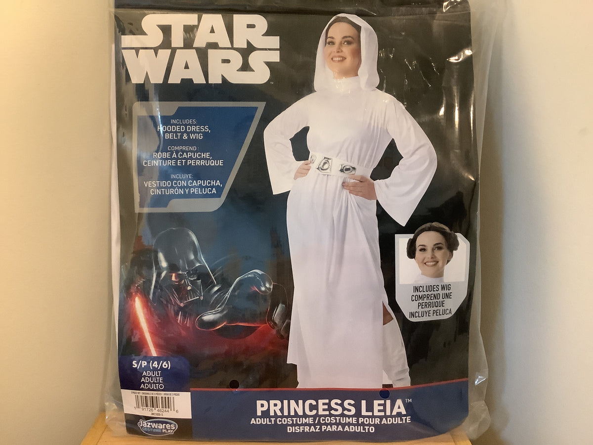 Star Wars Princess Leia Hooded Costume - Adult X-Small (0-2)
