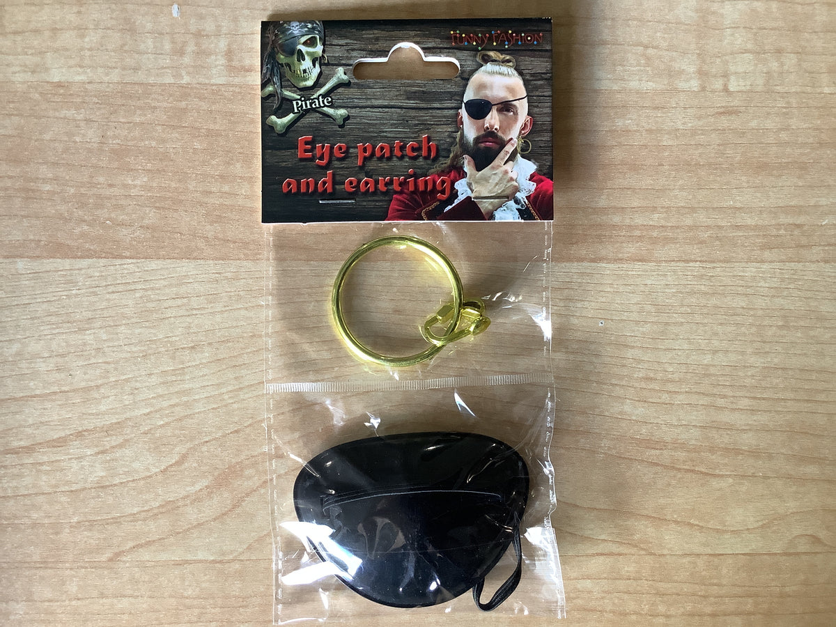 Pirate Eye Patch & Earring Set
