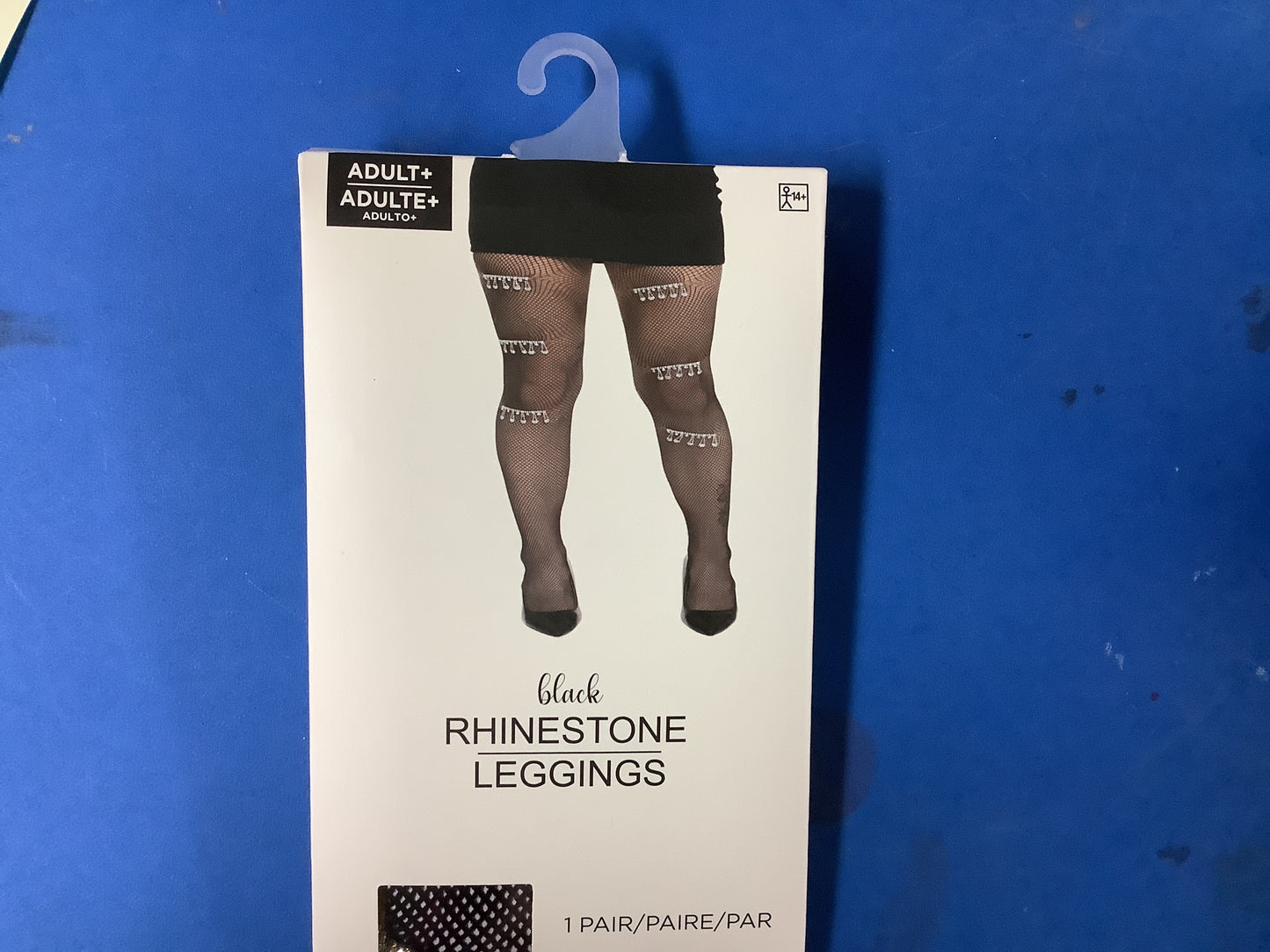 Black Rhinestone Leggings. Plus size