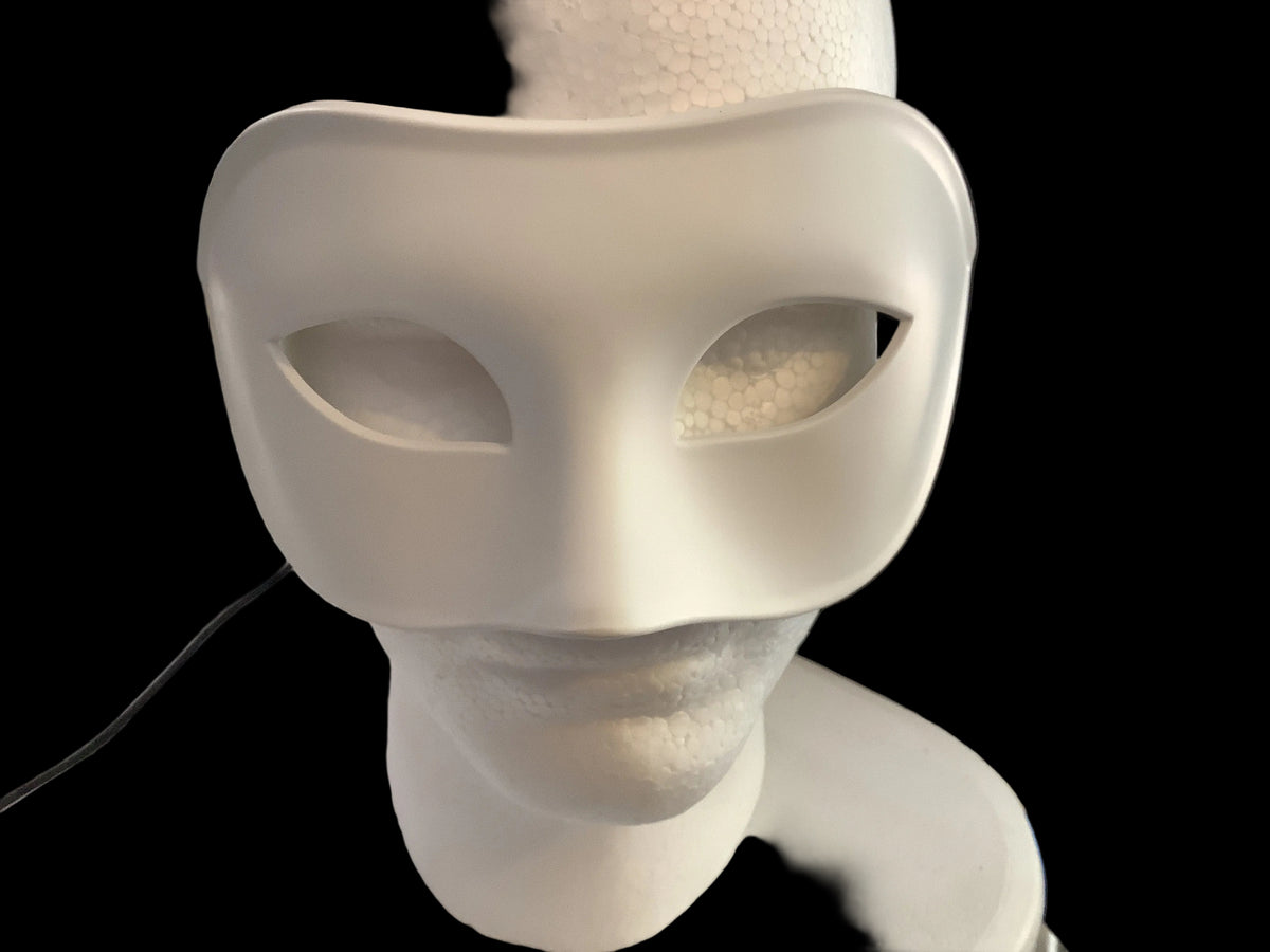 White half Masquerade mask
