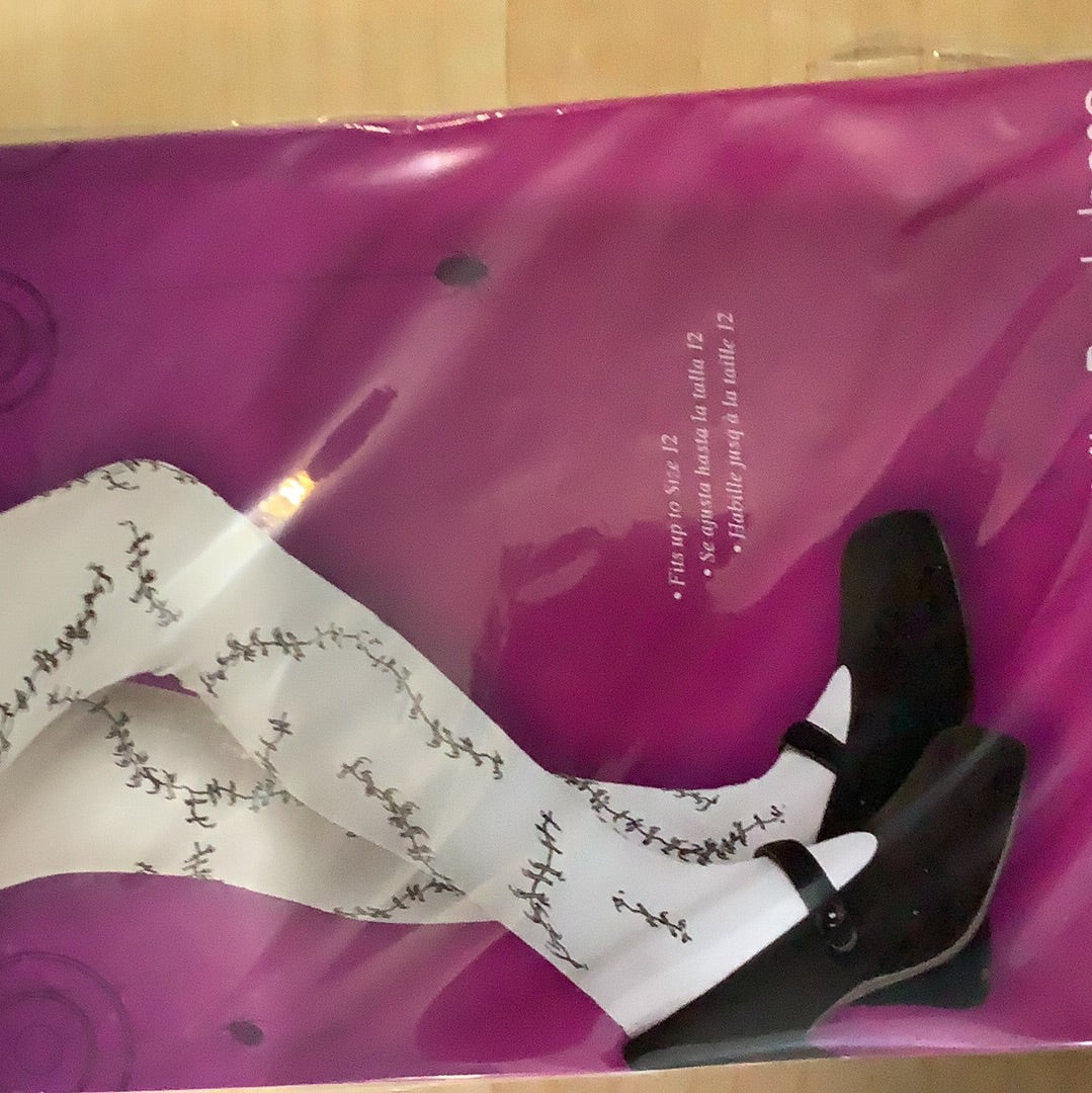 Stitched White Pantyhose Child (One Size)