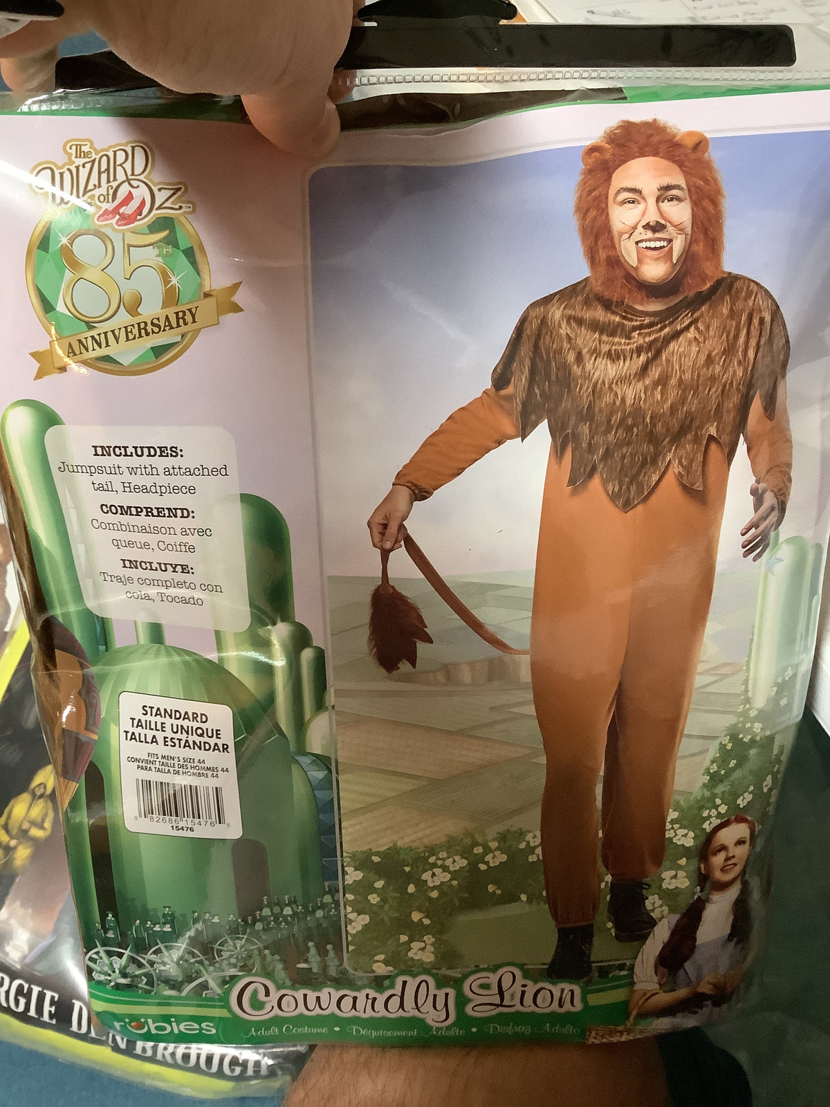 *WOZ - Cowardly Lion - Adult Standard One Size