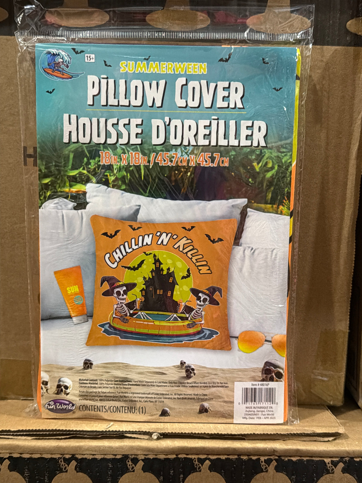Summerween Pillow Cover - Chillin “N” Killin