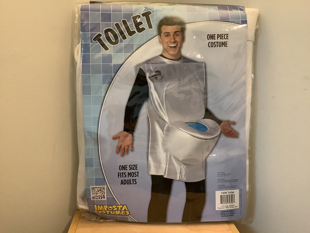 Toilet One-Piece Costume - Adult One Size