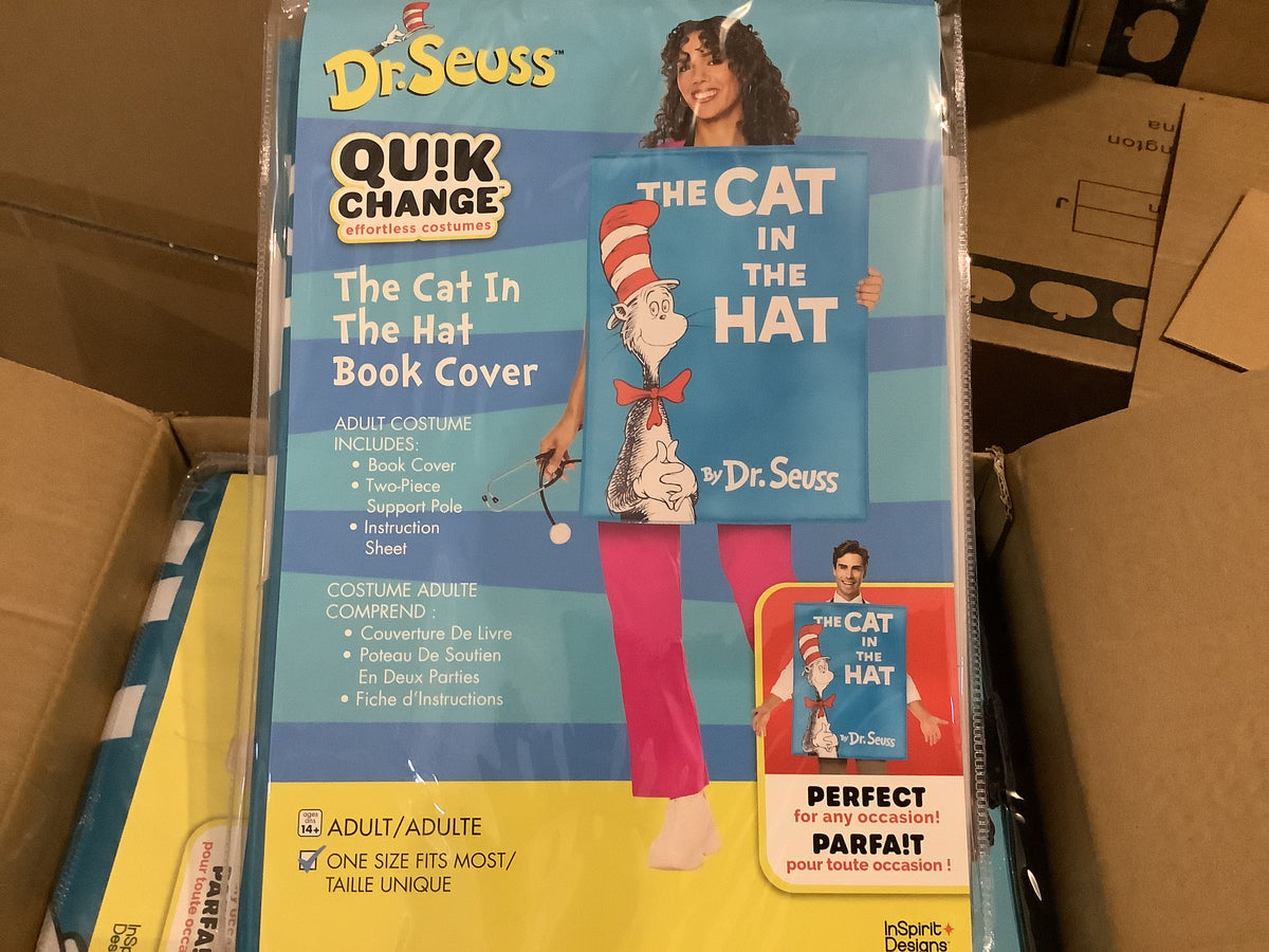 Dr Seuss Cat in the Hat Book - Adult One Size