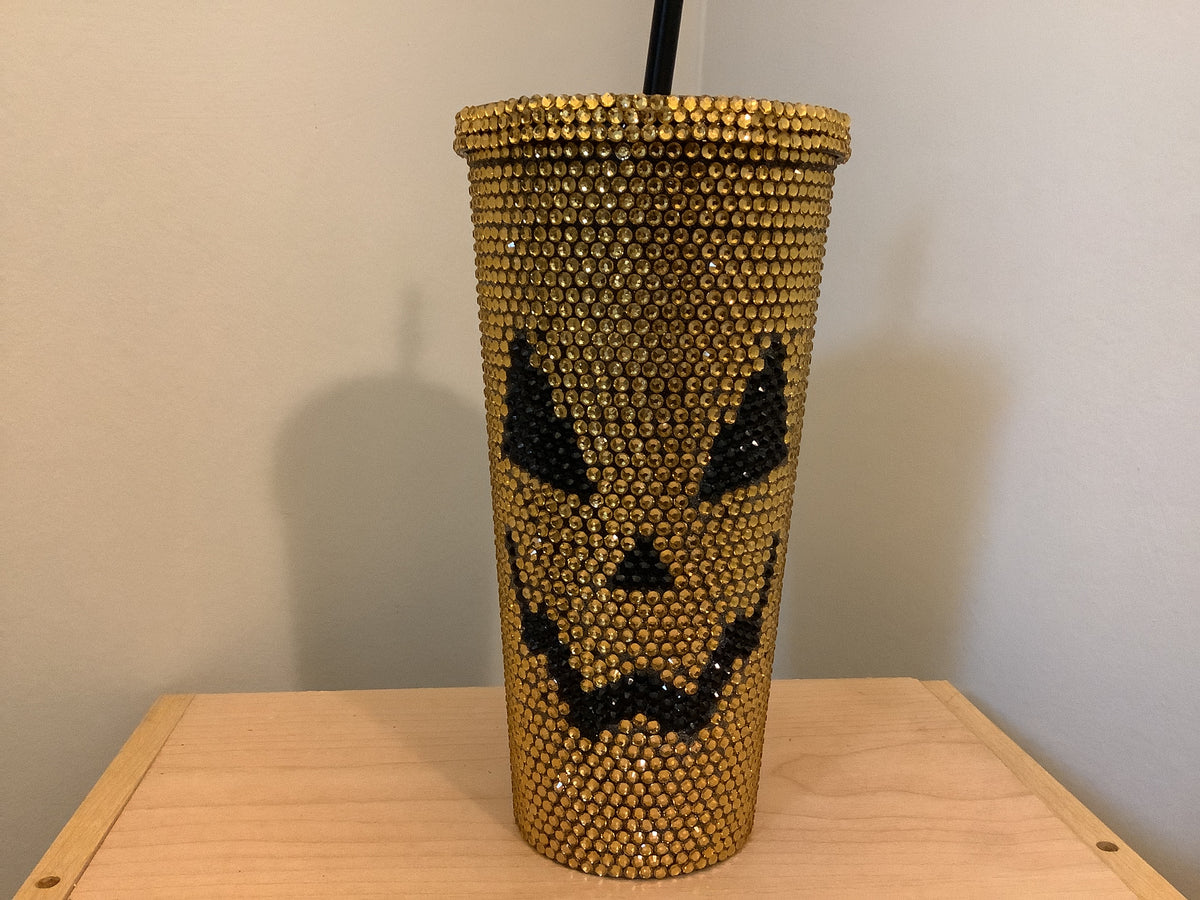 Rhinestone Pumpkin Eye Cup (Orange)