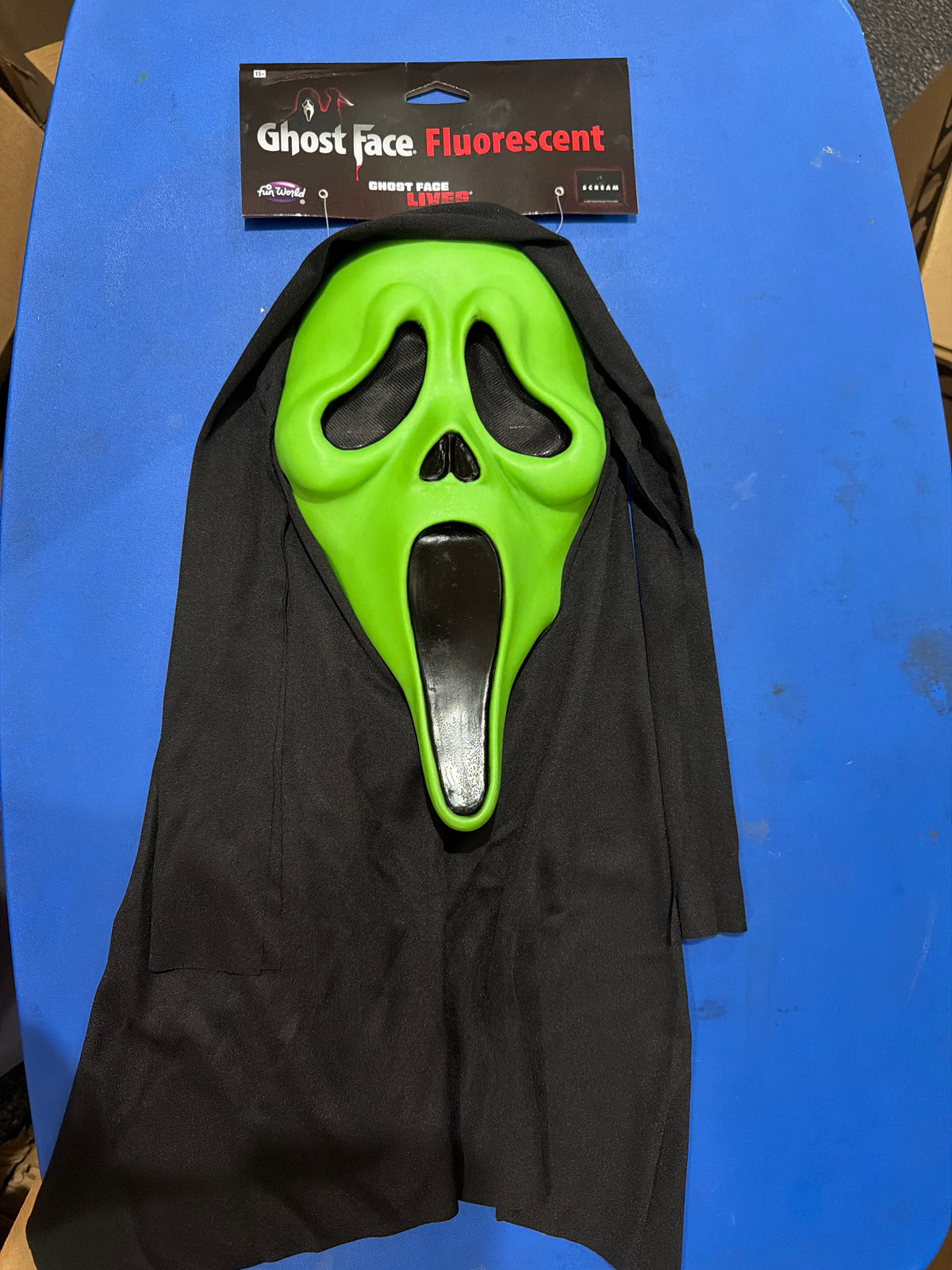 Ghost Face Fluorescent Mask - Green