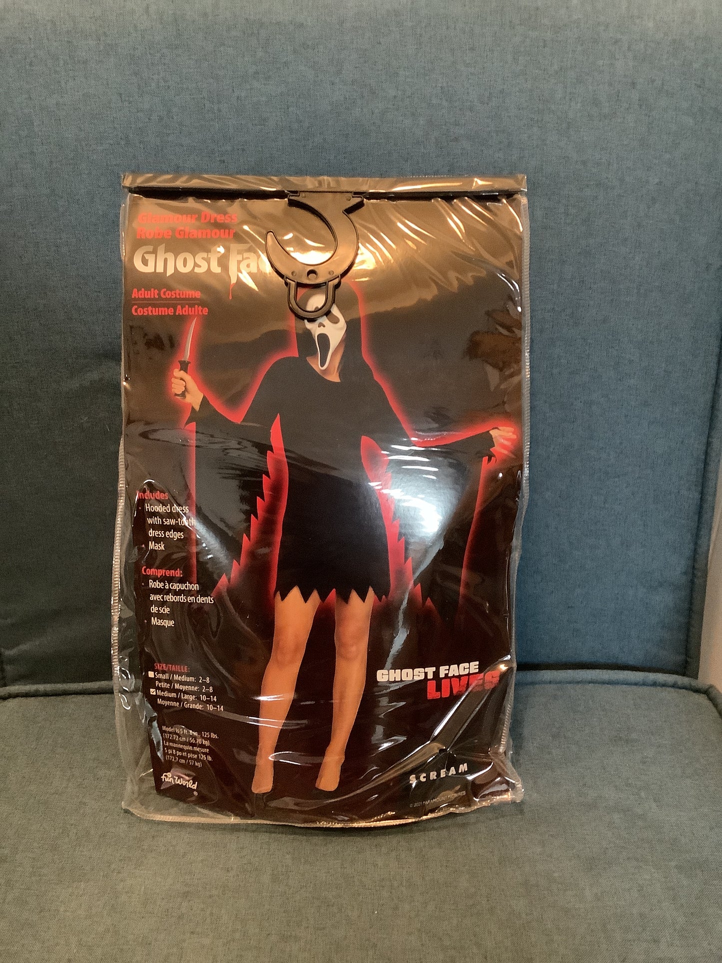 GhostFace Glamour Dress Adult M/L