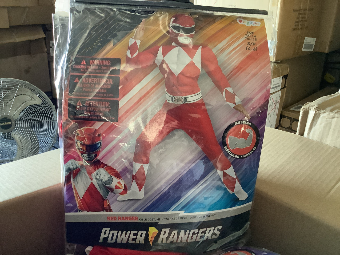 Power Rangers - Red Ranger Classic Muscle - Child Medium (7-8)