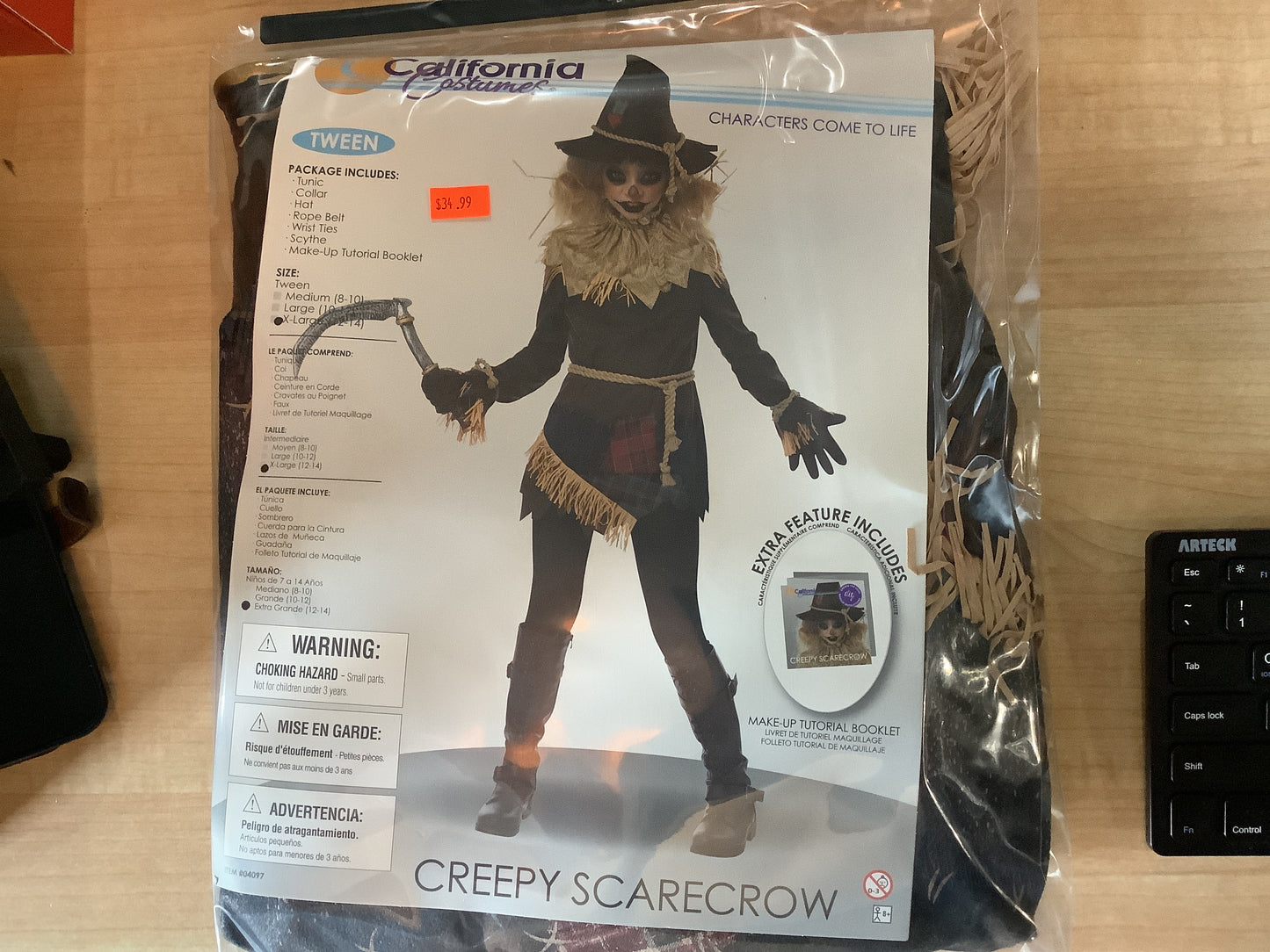 *Creepy Scarecrow - Tween X-Large (12-14)