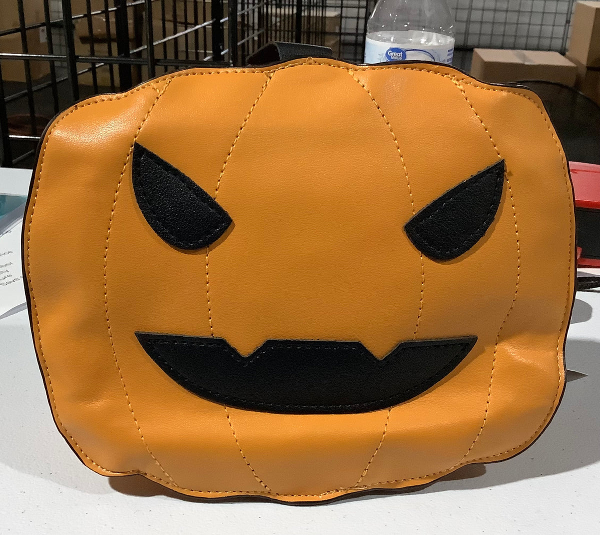 Pumpkin Purse - Orange & Black
