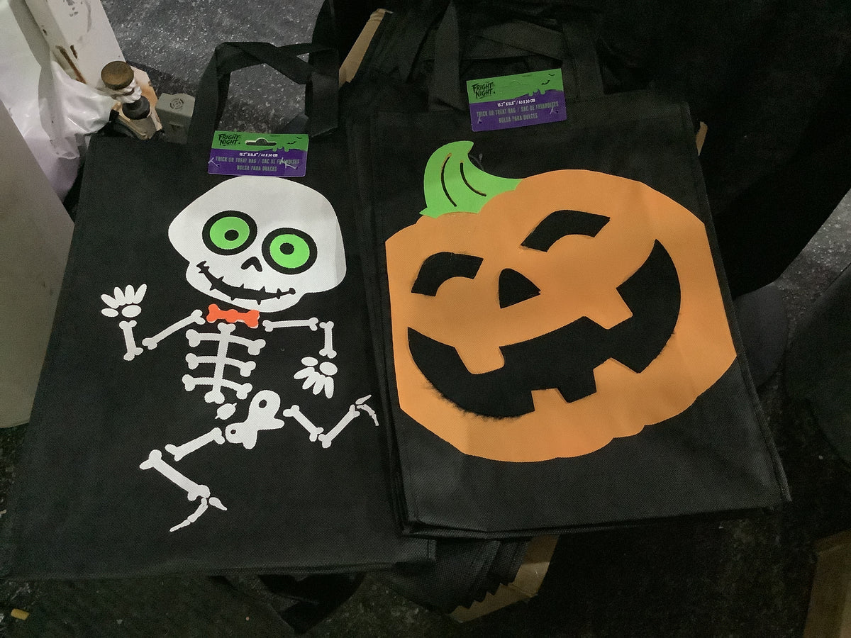 Trick or Treat Bag - Skeleton and Pumpkin Assorted
