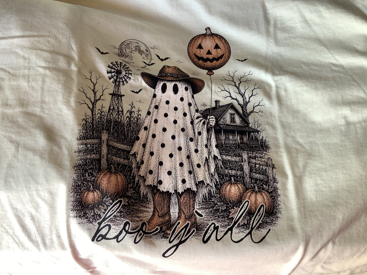 Boo Y’all (Cream) -Adult Large