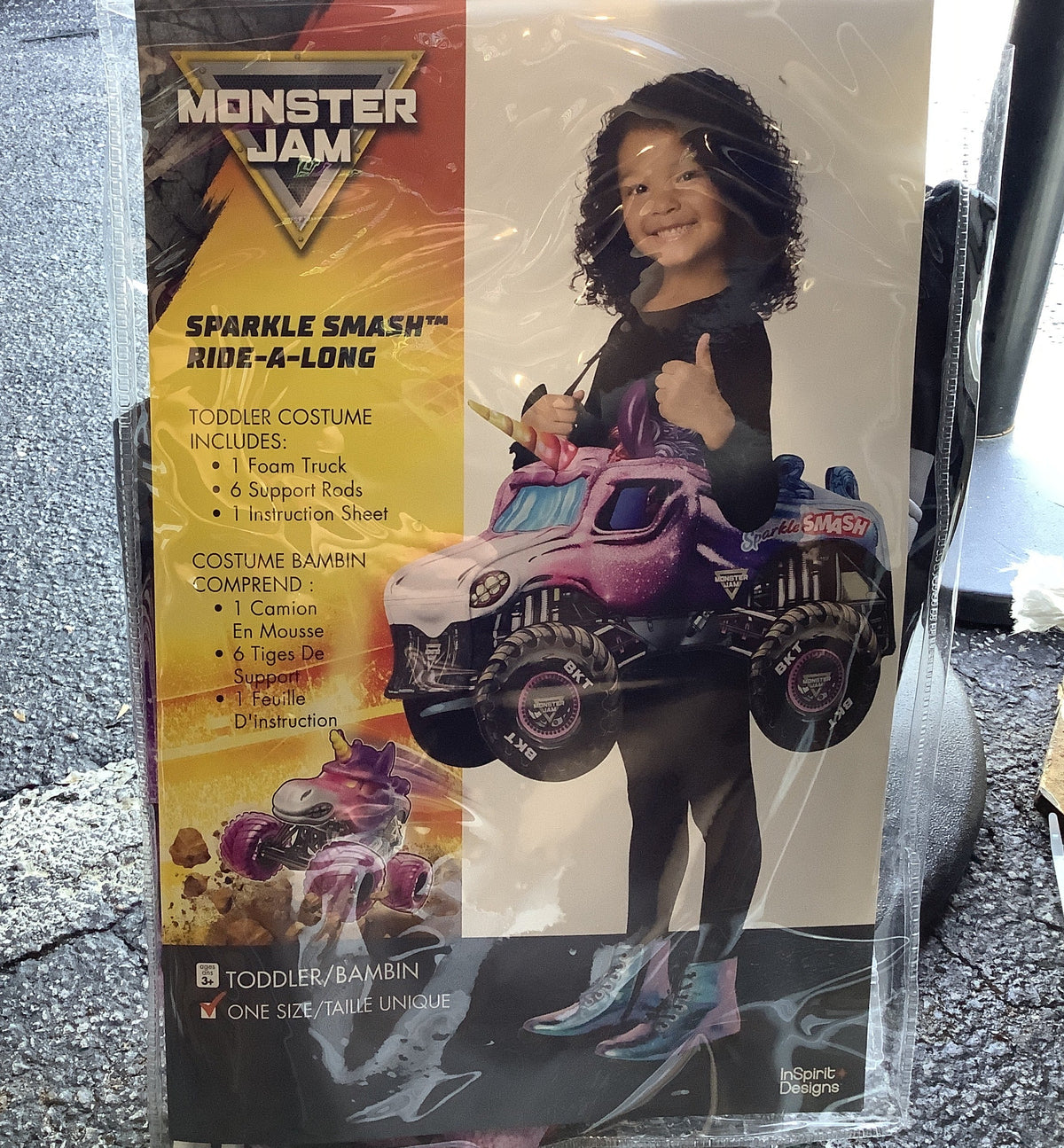 Monster Jam Sparkle Smash Ride-a-Long - Toddler One Size