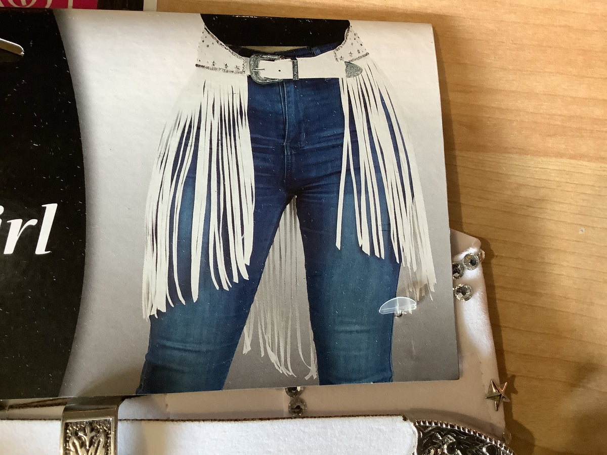 Cowgirl Belt - White