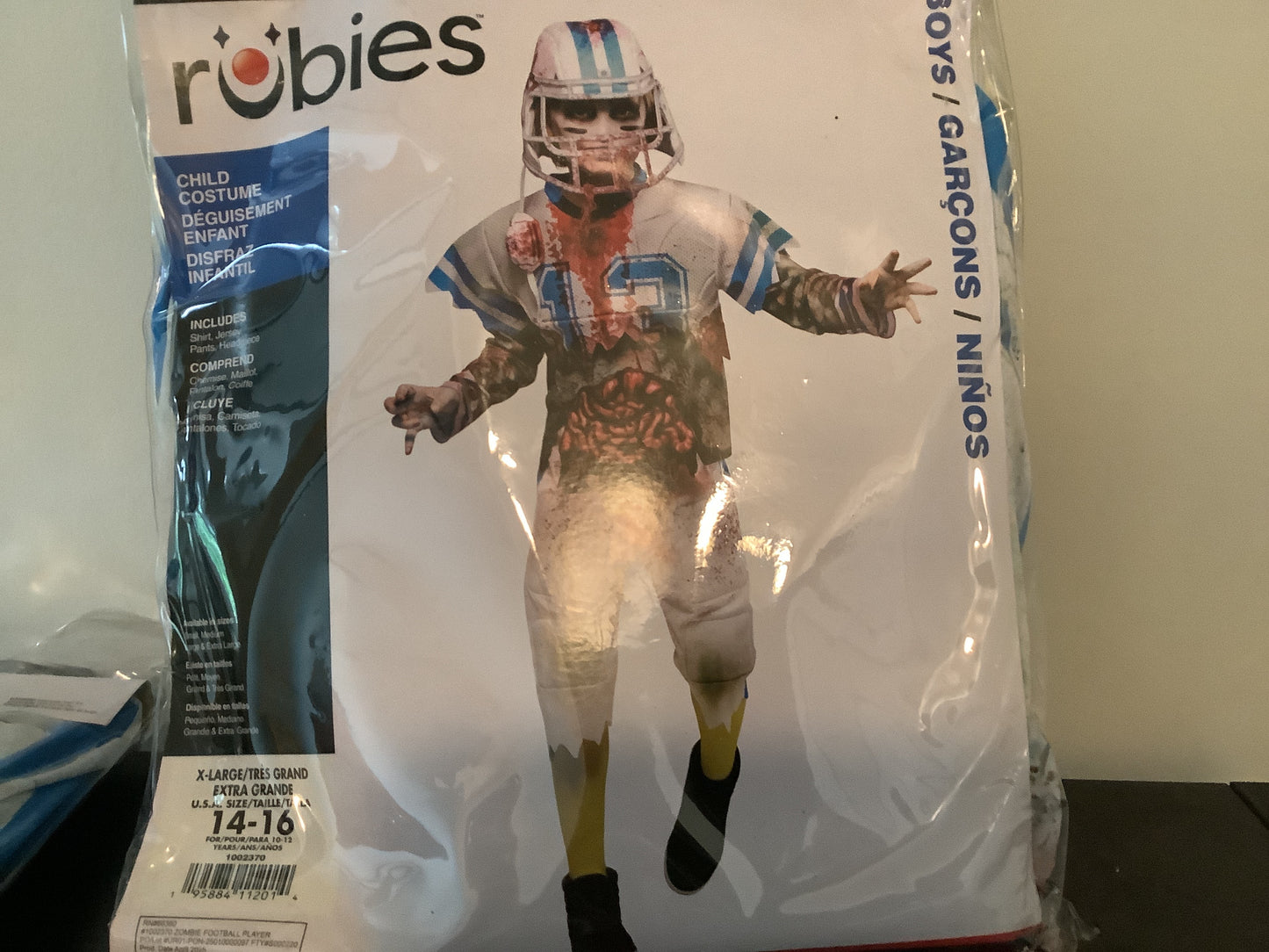 Zombie Football Player - Child XL (14-16)