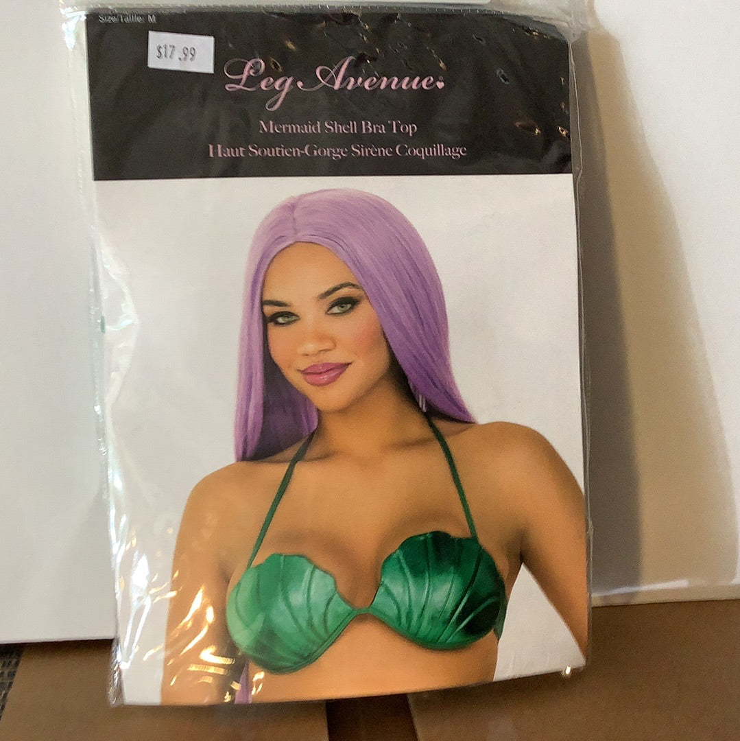 Mermaid Shell Bra Top - Green