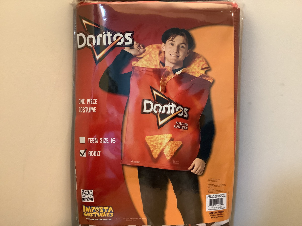 Doritos Nacho Cheese Bag w/Chips - Adult One Size