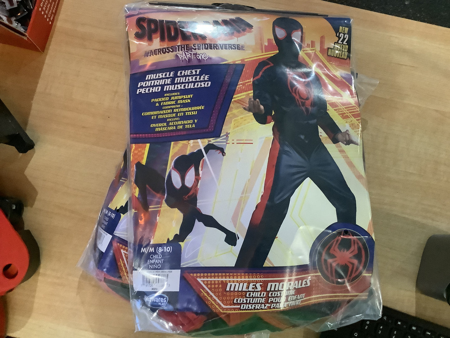 Spider-Man Miles Morales Muscle chest Medium 8-10