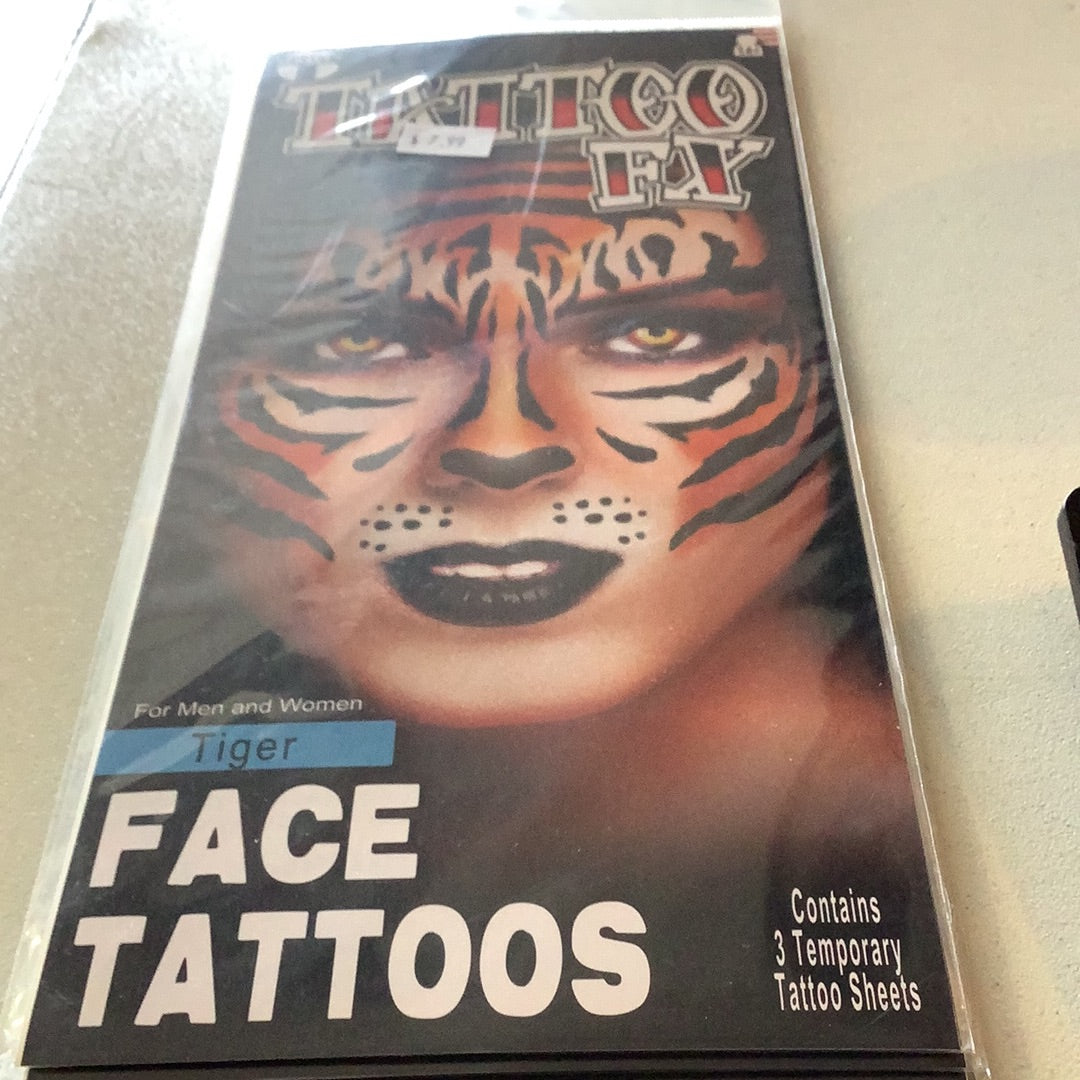 *Tiger Face Tattoos