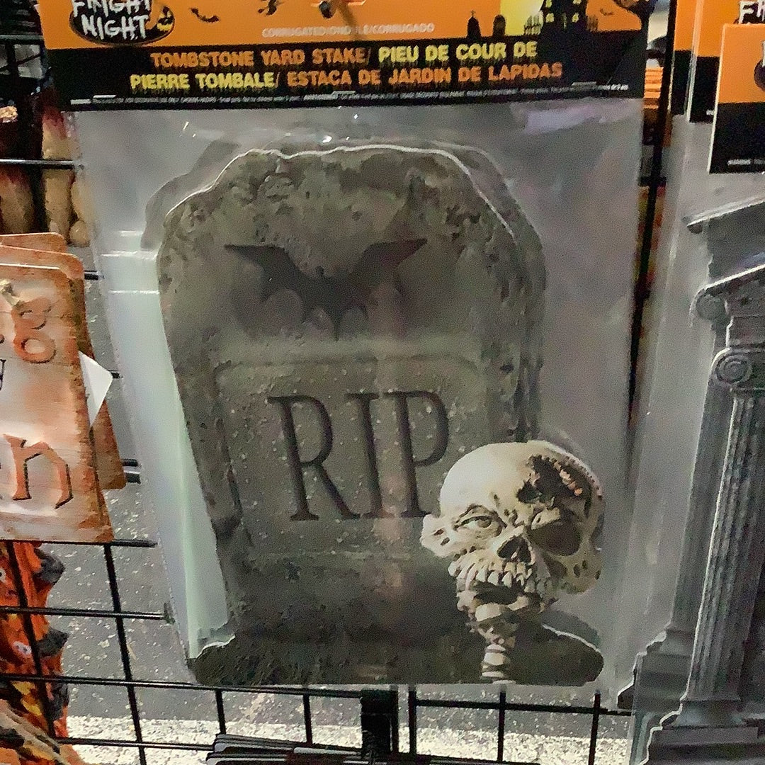 *Tombstone Yard Stake - Fright Night