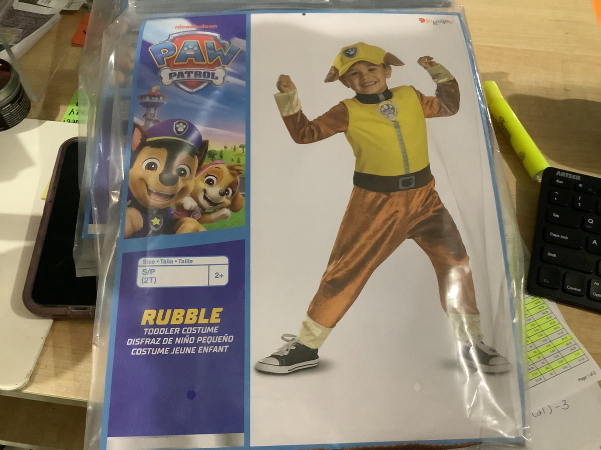Paw Patrol - Rubble - Toddler Small (2T)