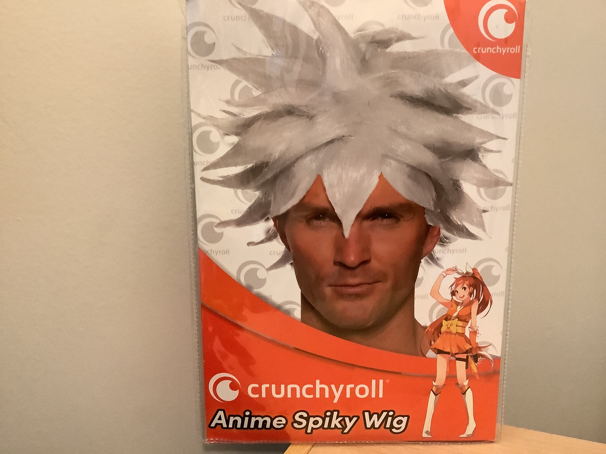 Anime Spiky Wig - White - Adult One Size