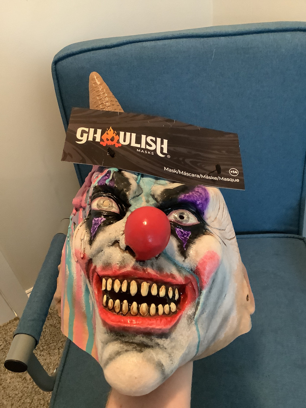 Ice S-cream Clown Mask