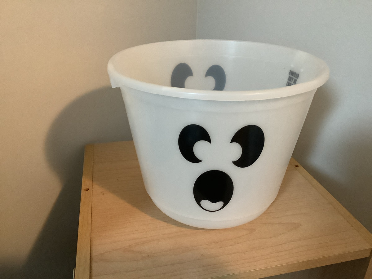 Halloween Bucket - White