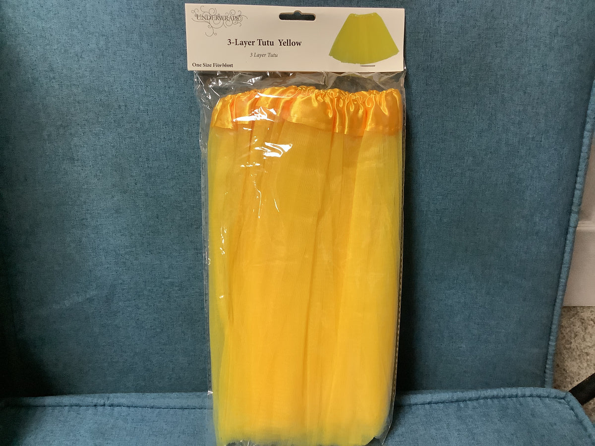 3-Layer Tutu - Yellow - Child One Size