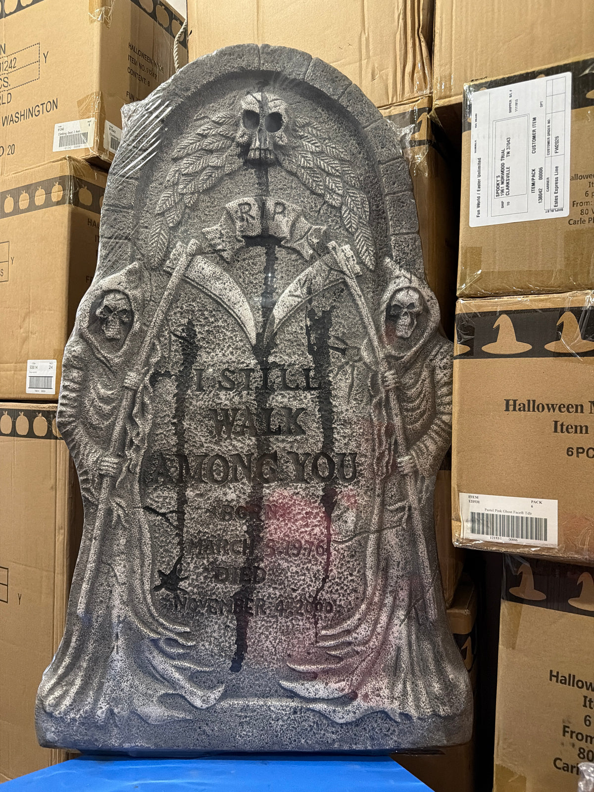 Spooky Tombstone (36”) - I Still Walk Among You
