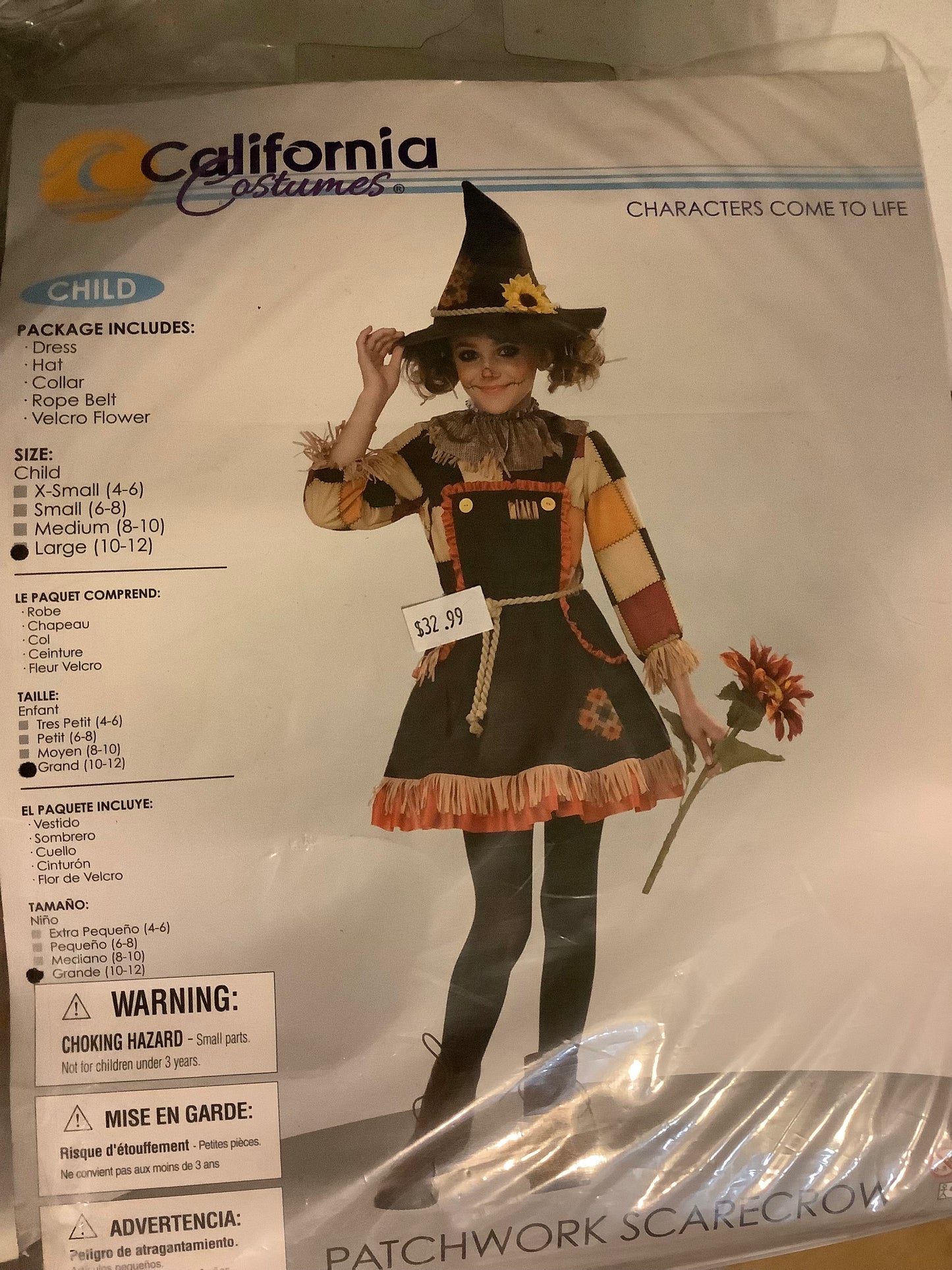 *Patchwork Scarecrow - Child Medium