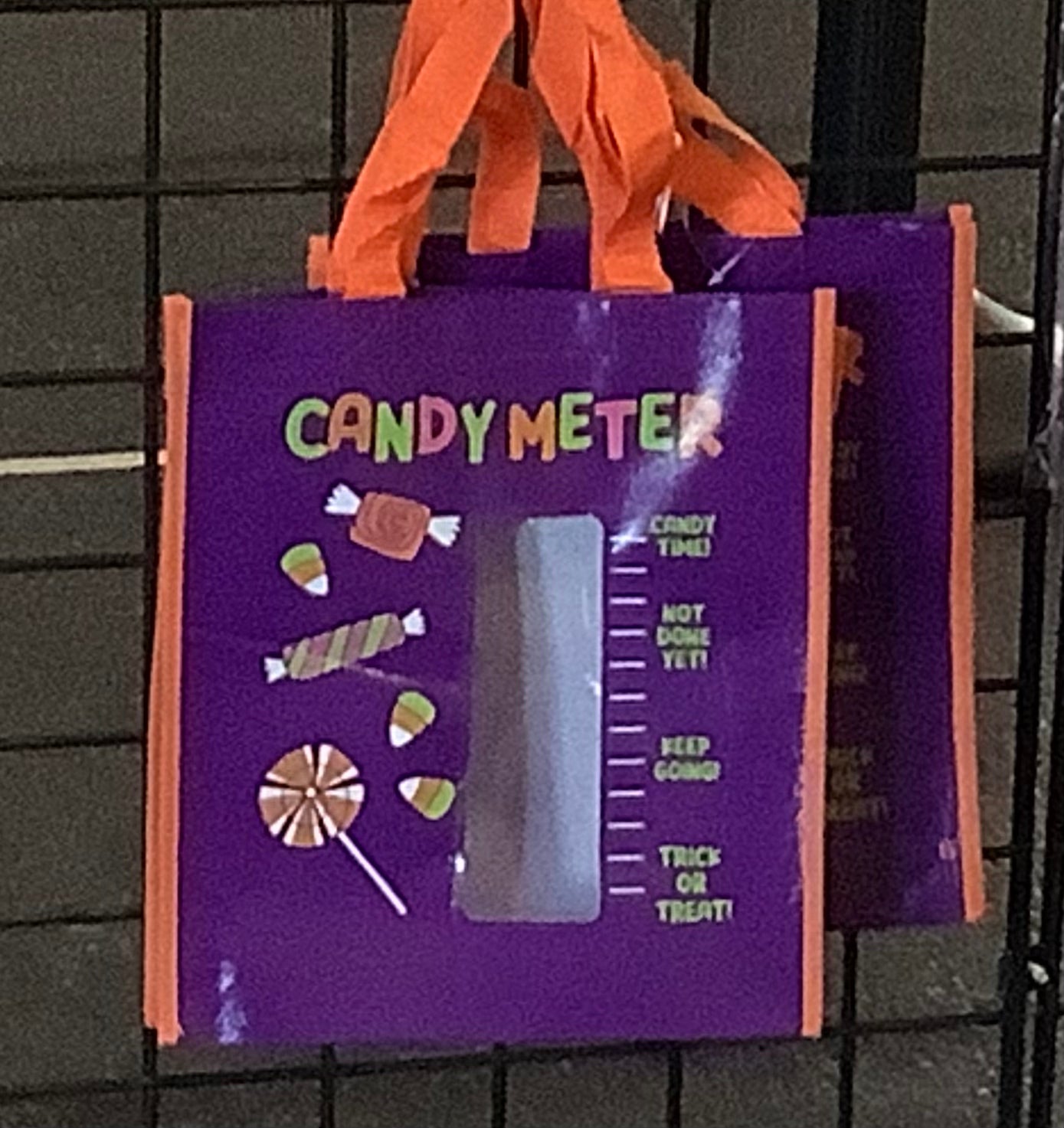 Candy Meter Trick or Treat Bag