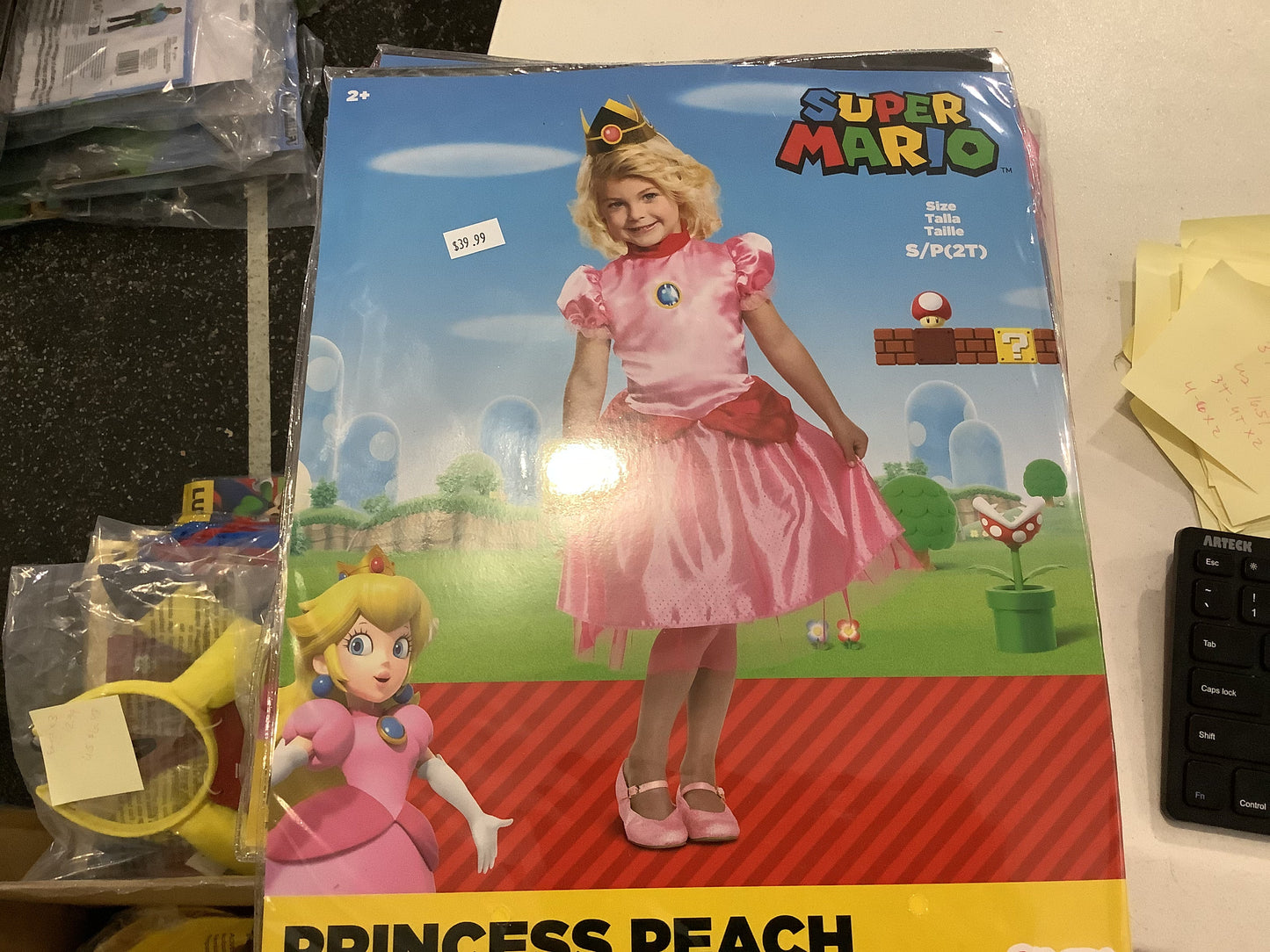 Super Mario - Princess Peach - Toddler Medium (3T-4T)