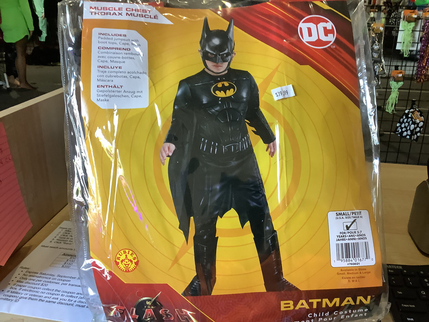 *DC The Flash - Batman - Child Large (10-12)