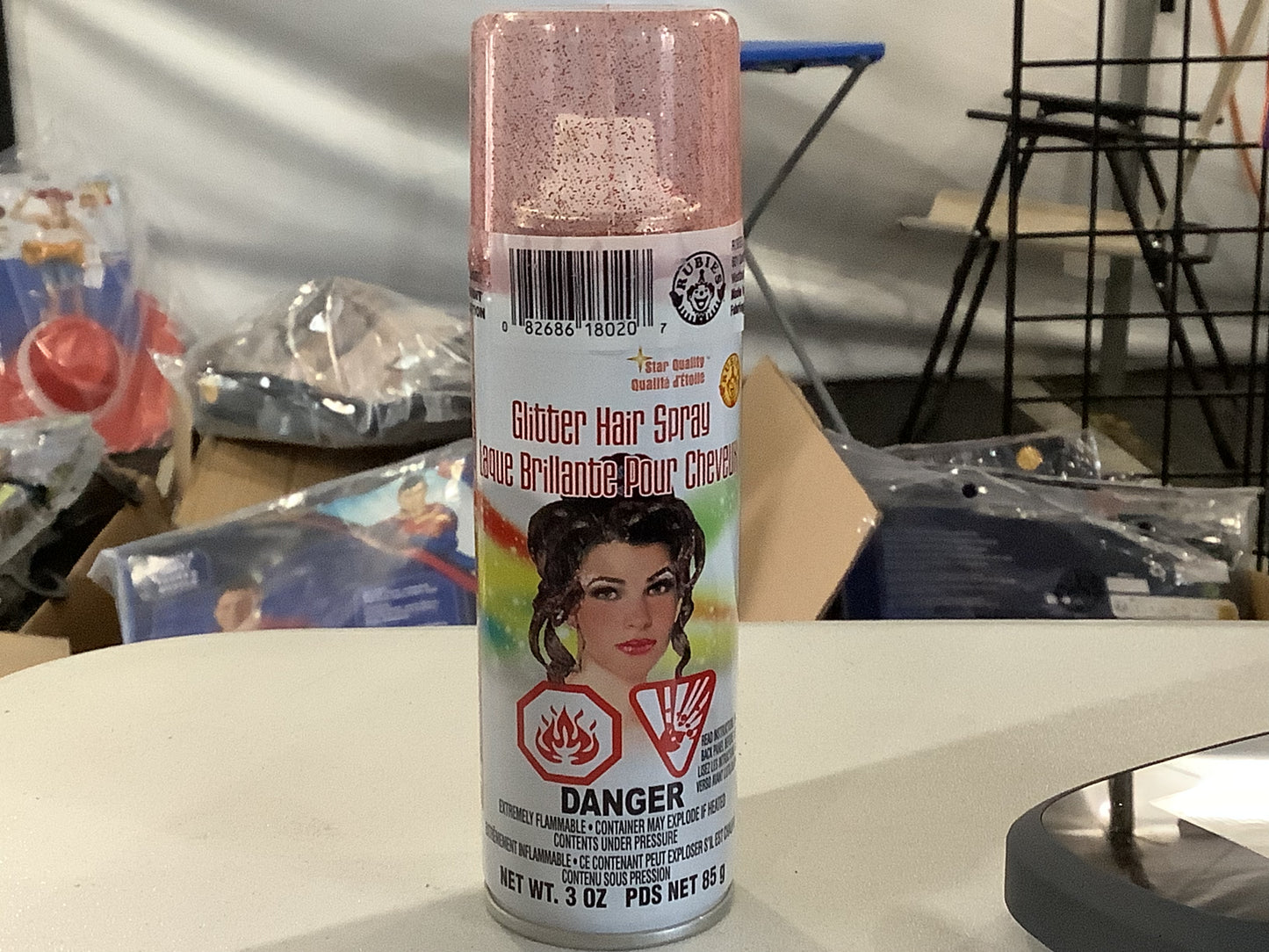 Bright Color Hair Spray - Red Glitter