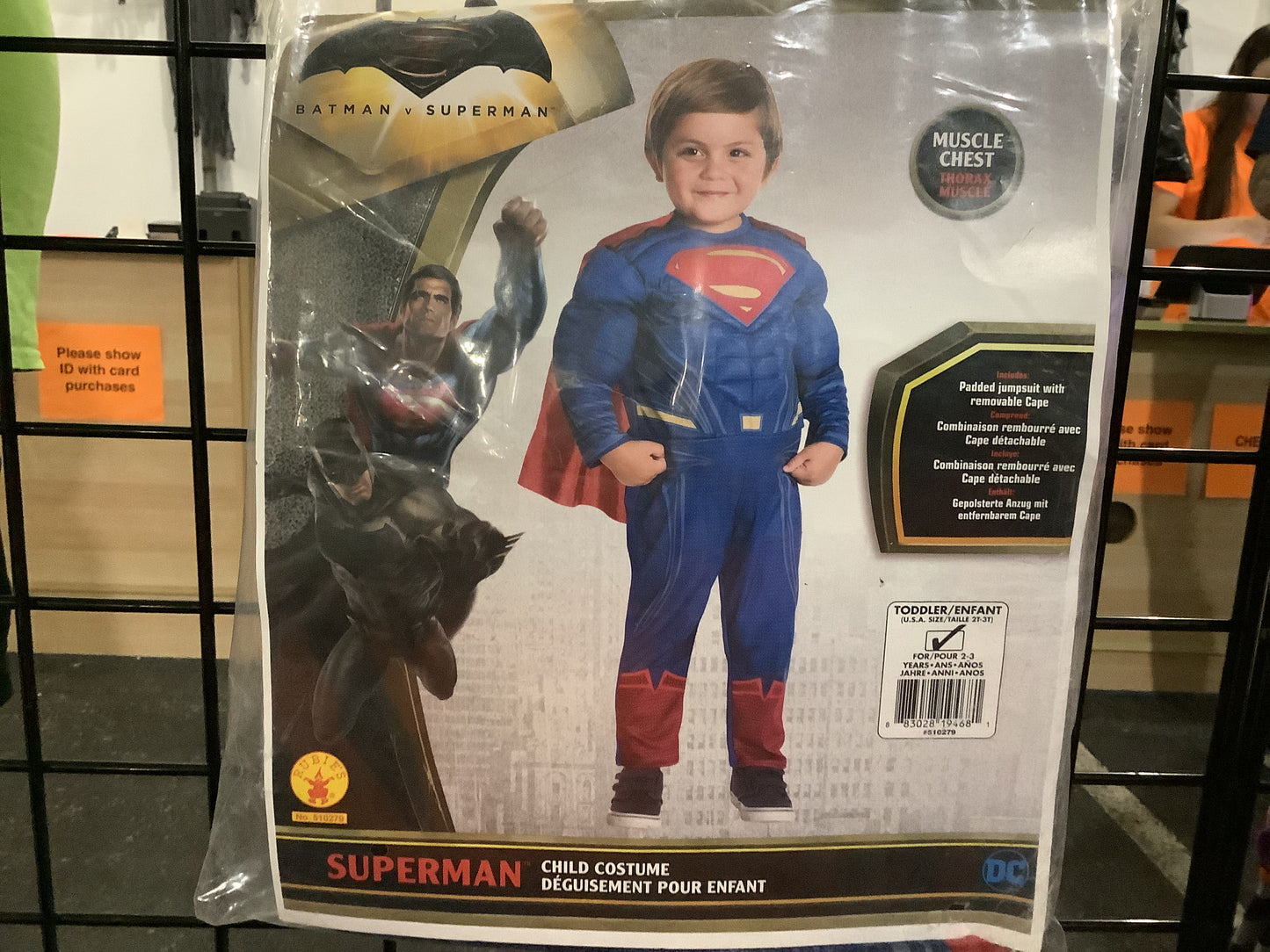 DC Superman w/muscles - Toddler (2T-3T)