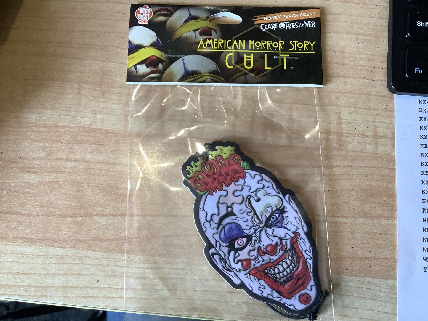 *American Horror Story Cult - Puzzle Face - Fear Freshener - Honey Peach