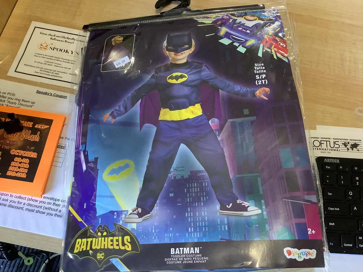 DC Batwheels - Batman - Toddler Large (4-6)