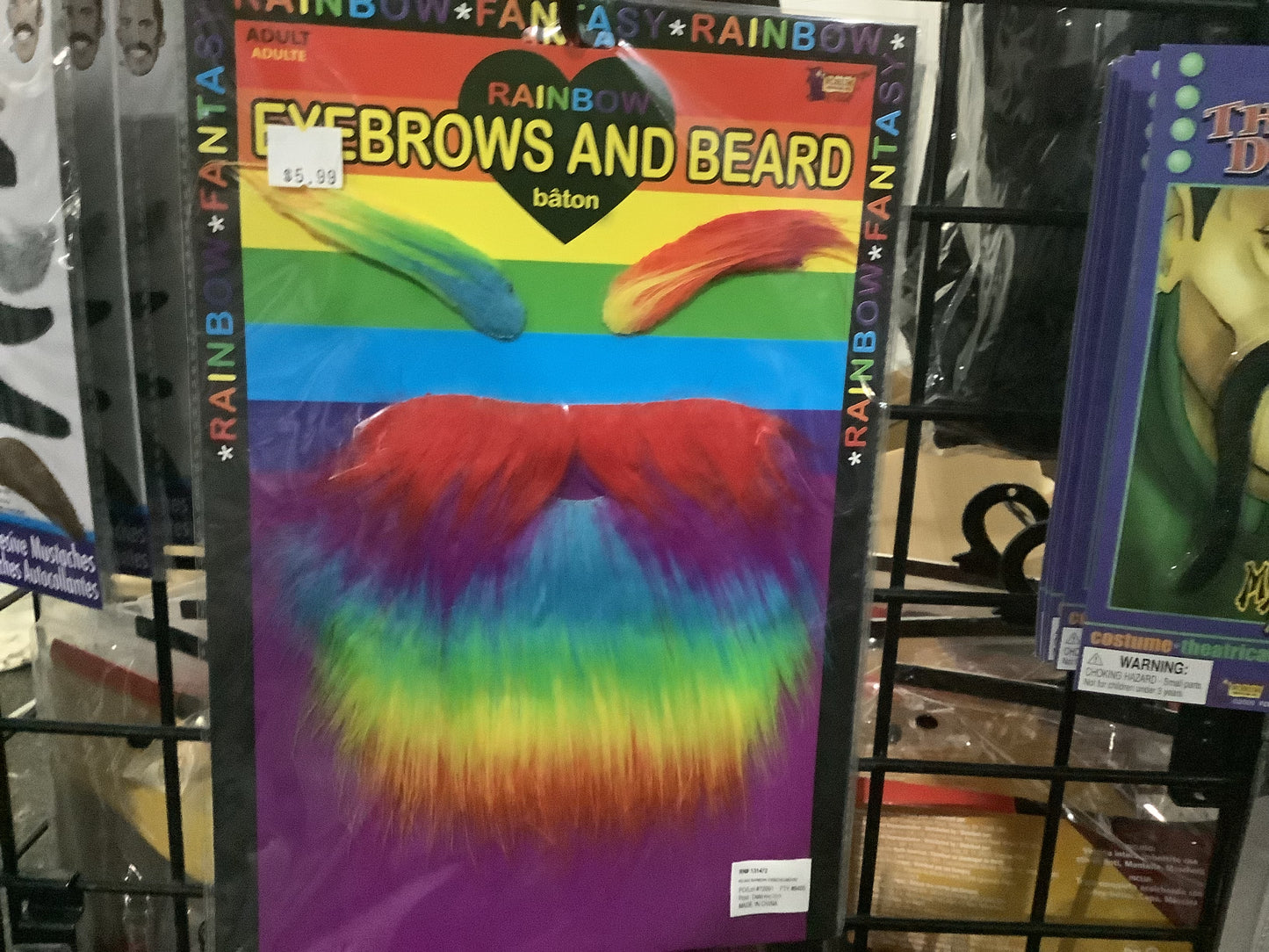 Rainbow Eyebrows and Beard
