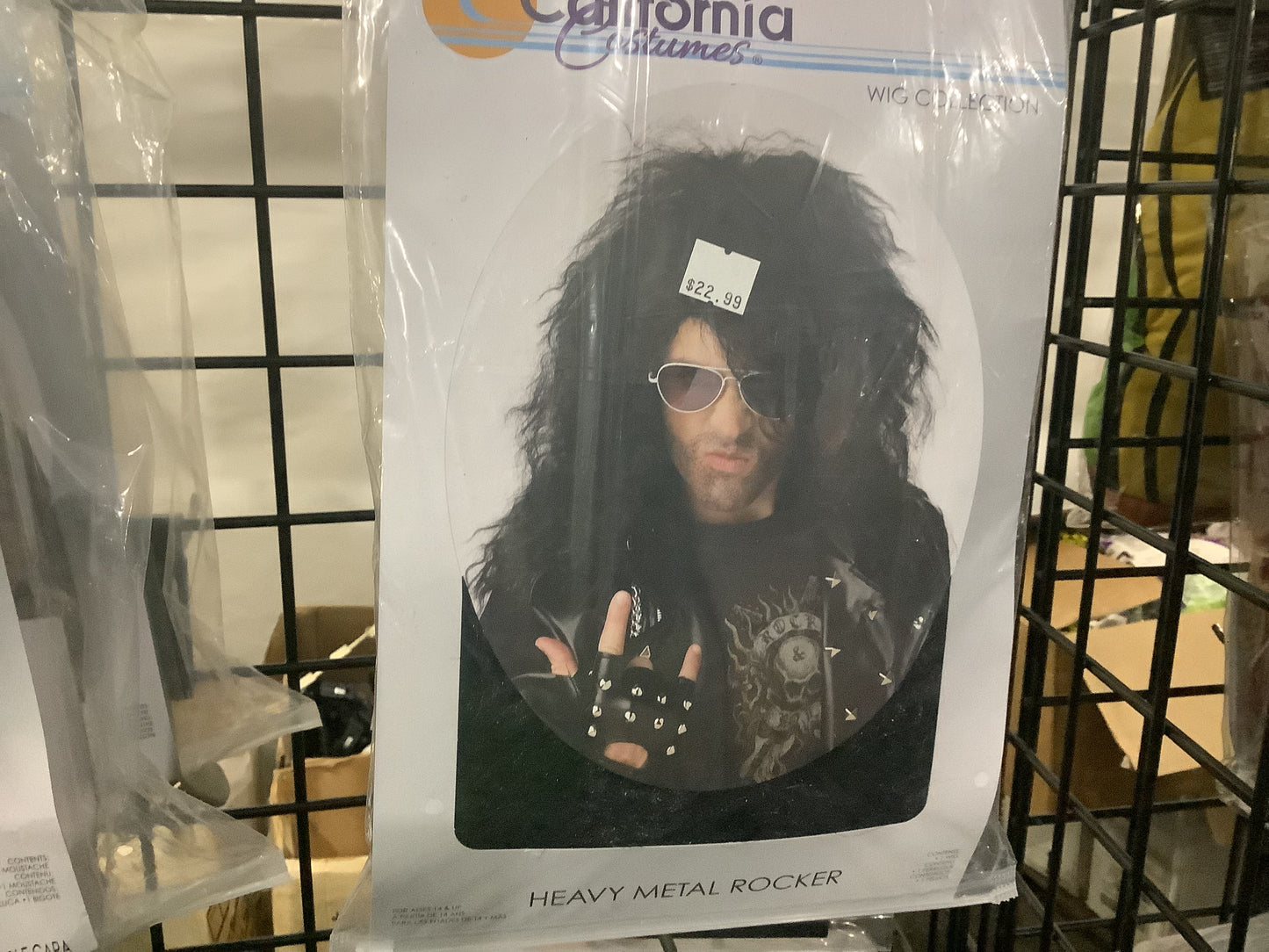 Heavy Metal Rocker Wig - Black