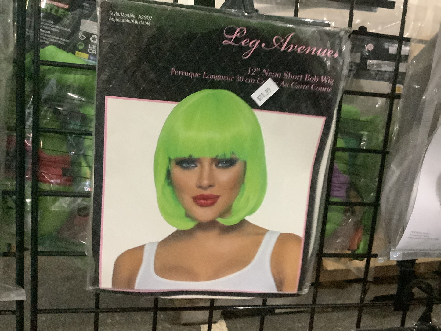 Neon Short Bob Wig -Green