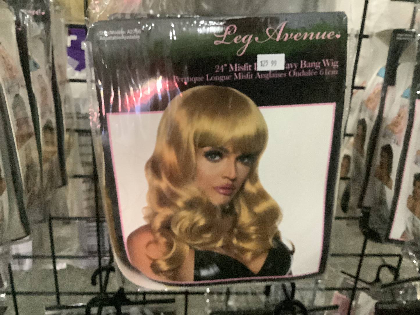 Misfit Long Wavy Bang Wig - Bronze