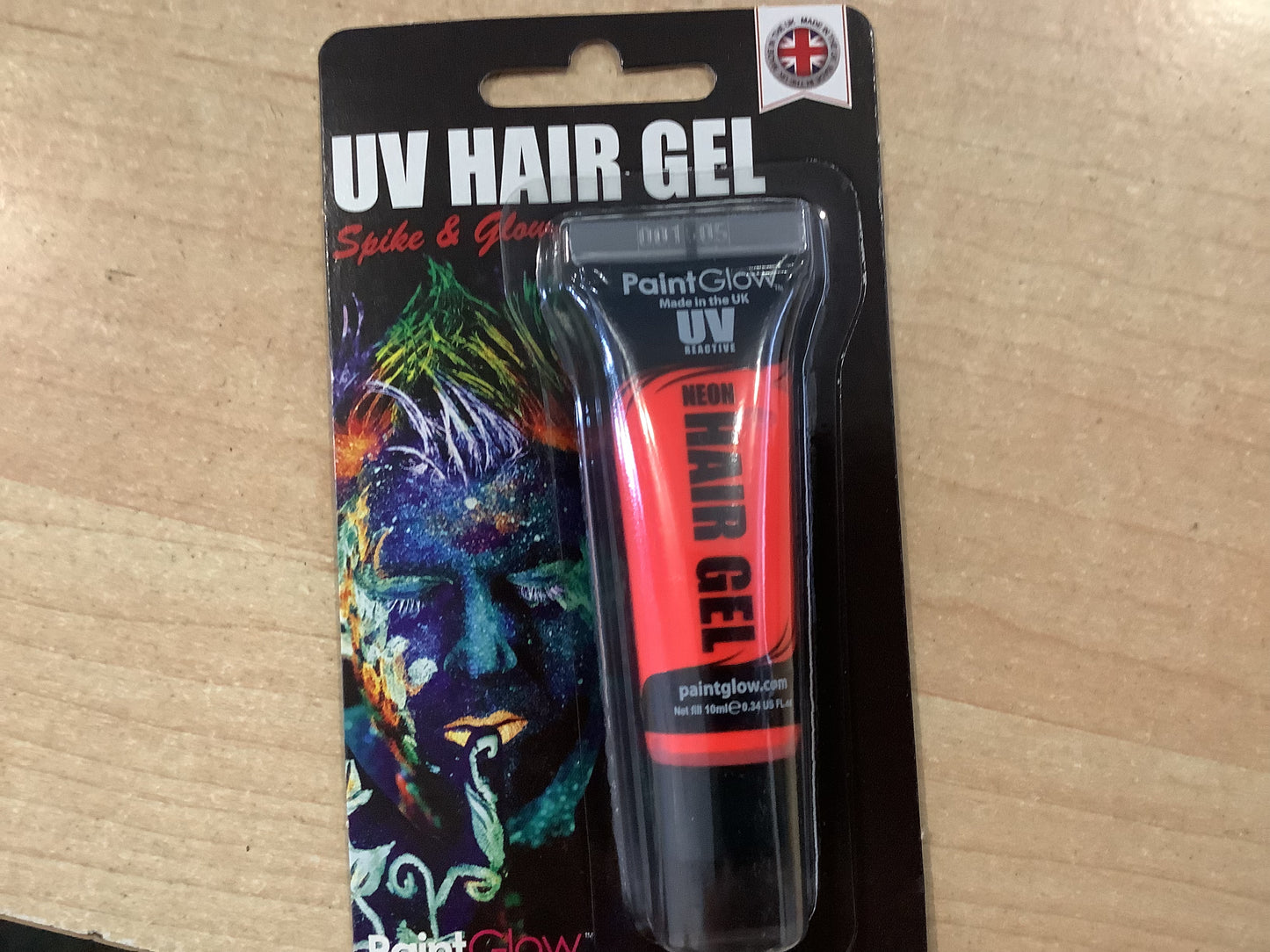 *Paint Glow - Red Neon Hair Gel