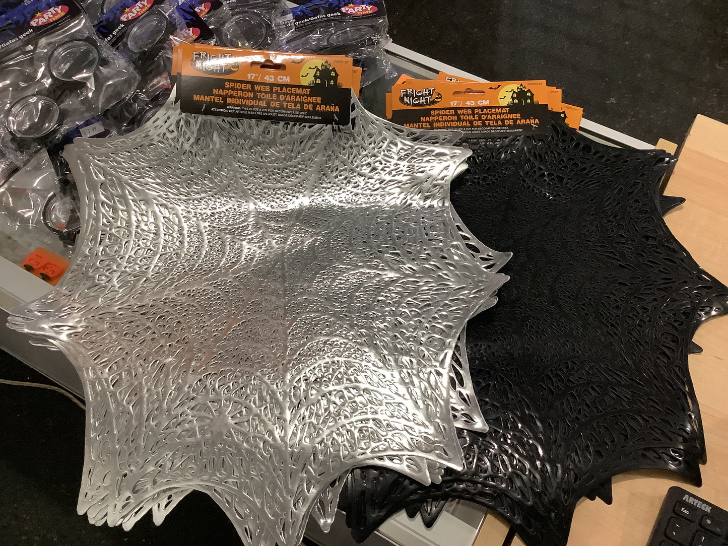 *Spider Web Placemat - Fright Night - Assorted