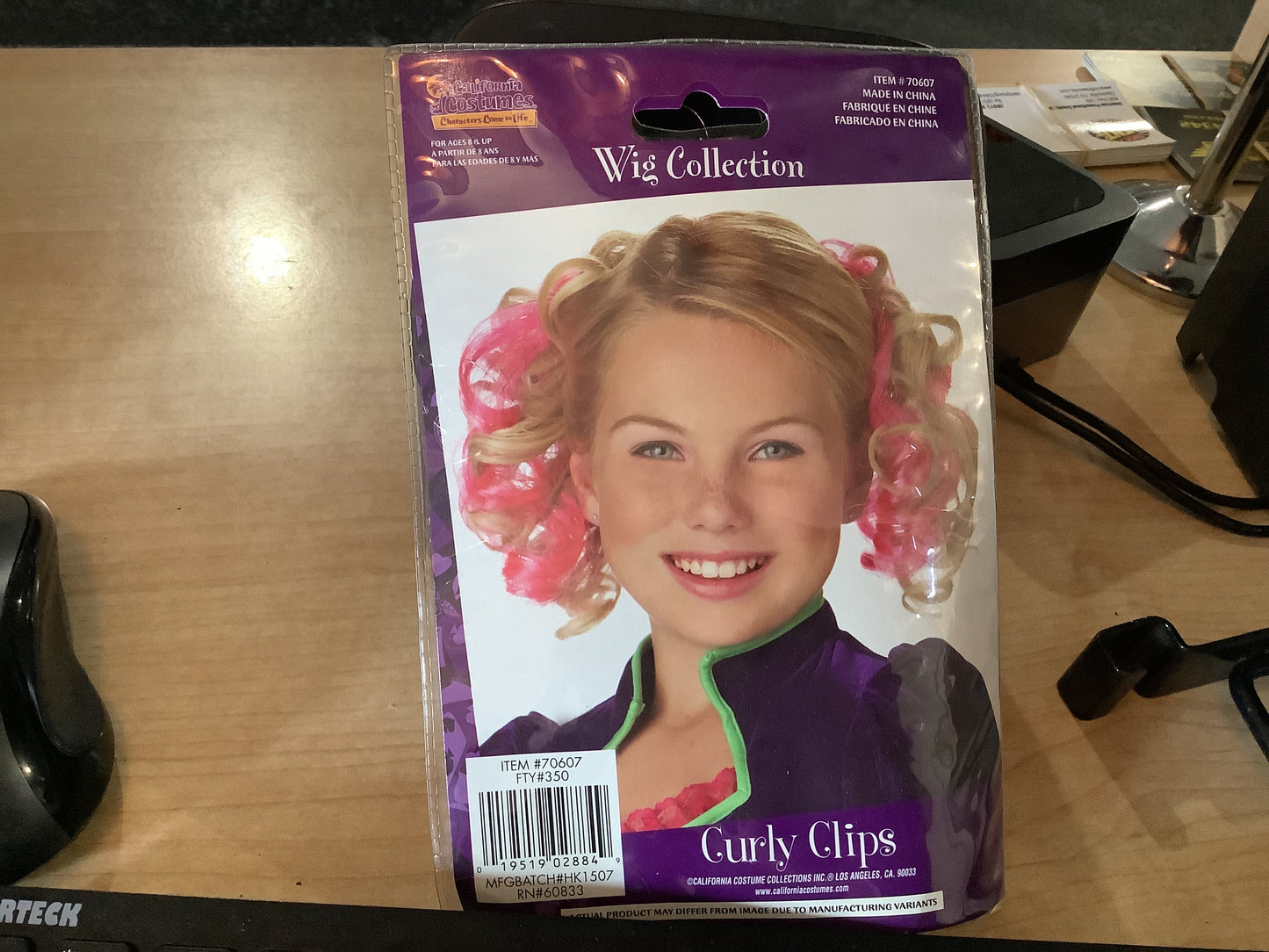 Curly Clips - Pink