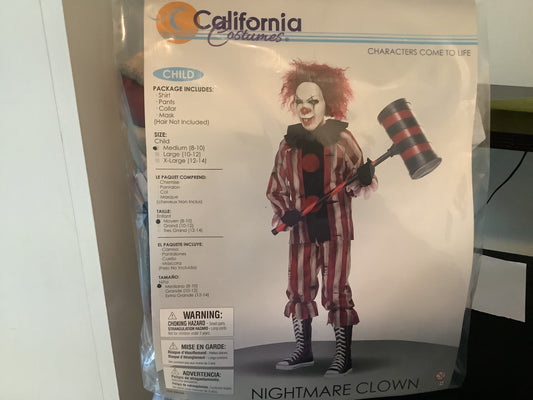 *Nightmare Clown - Child -XL